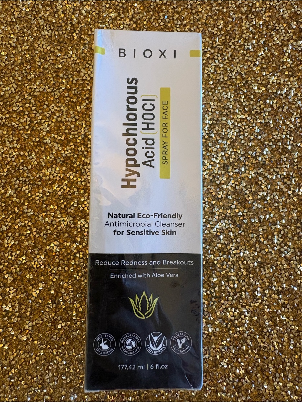 BIOXI Hypochlorous Acid (HOCI) Spray for Face. Antimicrobial cleanser. 6 fl.oz